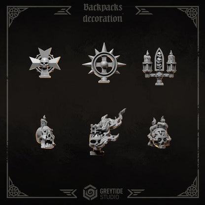 Grimdark Bit Set Eternal Crusaders Full Set –  Bit Pack Set 140 Parts Proxy Miniatures for Tabletop Wargaming