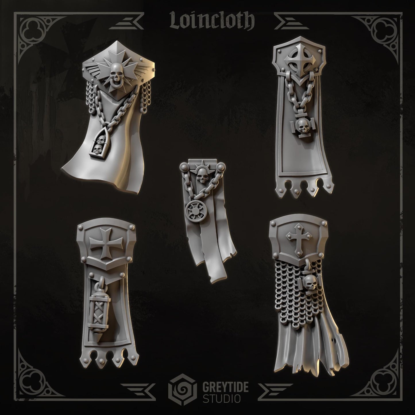 Grimdark Bit Set Eternal Crusaders Big Armor Full Set –  Bit Pack Set 110 Parts Proxy Miniatures for Tabletop Wargaming