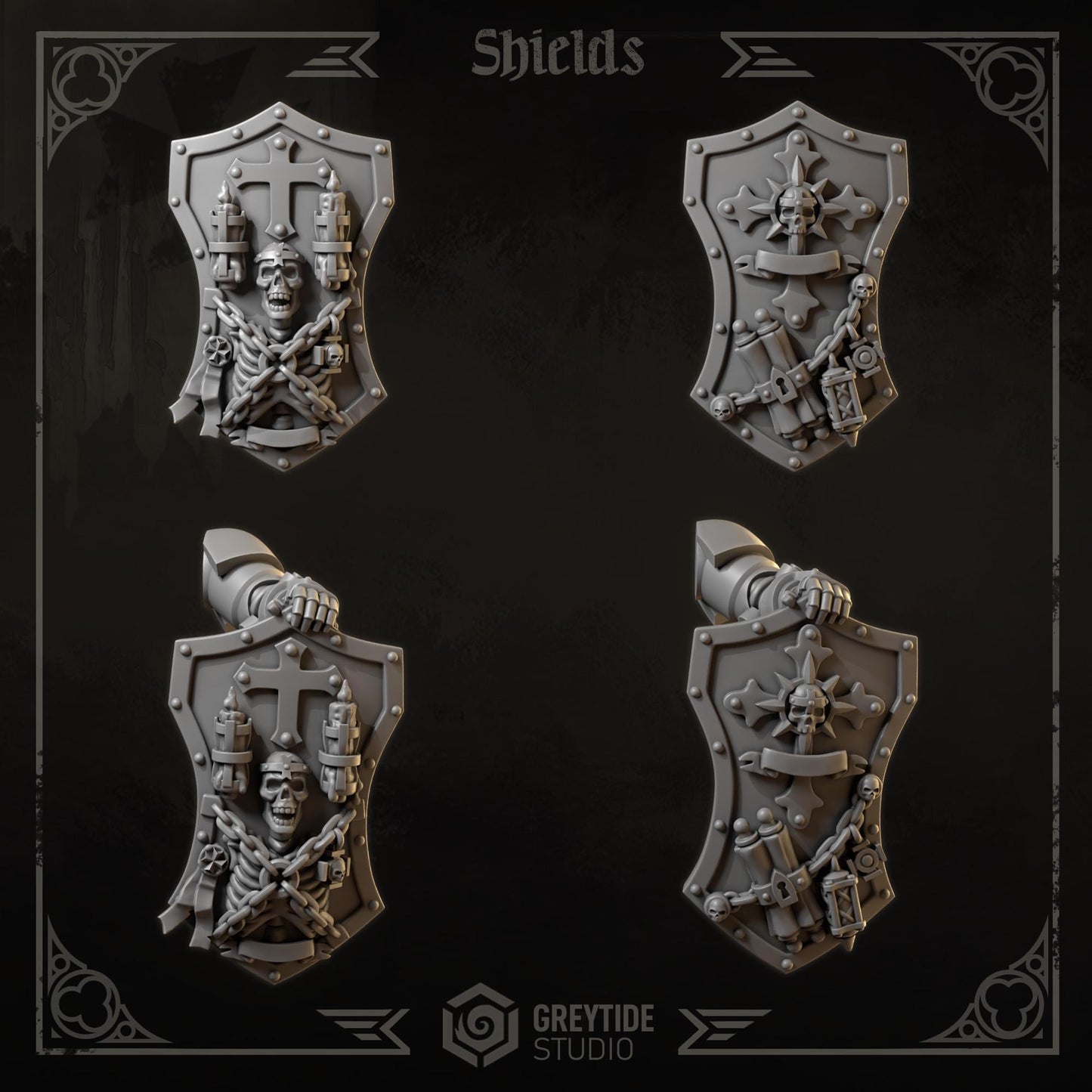 Grimdark Bit Set Eternal Crusaders Big Armor Full Set –  Bit Pack Set 110 Parts Proxy Miniatures for Tabletop Wargaming