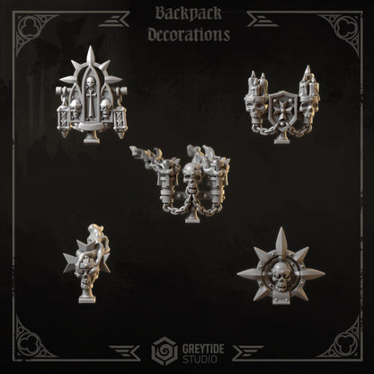 Grimdark Bit Set Eternal Crusaders Big Armor Full Set –  Bit Pack Set 110 Parts Proxy Miniatures for Tabletop Wargaming