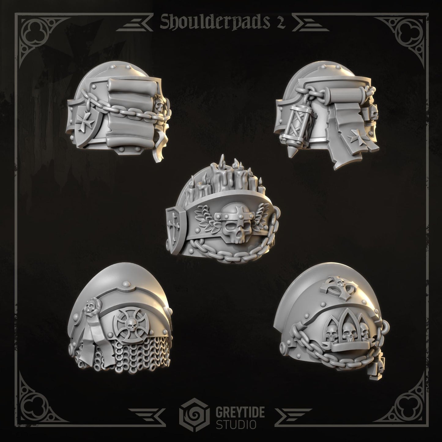 Grimdark Bit Set Eternal Crusaders Big Armor Full Set –  Bit Pack Set 110 Parts Proxy Miniatures for Tabletop Wargaming