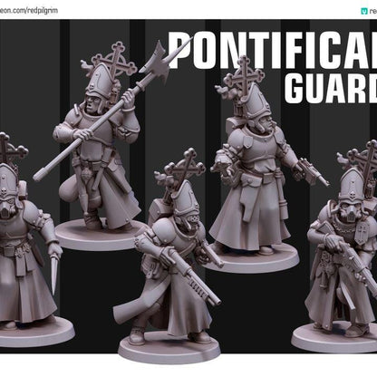 Grimdark Trench Warfare Proxy Miniature –Vatican Elite Pontifical Guard – Tabletop Figure