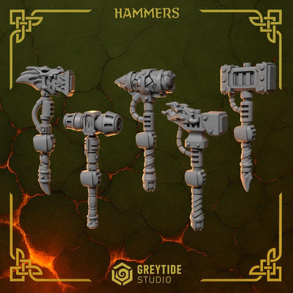 Grimdark Bit Set Anvil Wardens Full Trooper Set –  Bit Pack Set 150 Parts Proxy Miniatures for Tabletop Wargaming