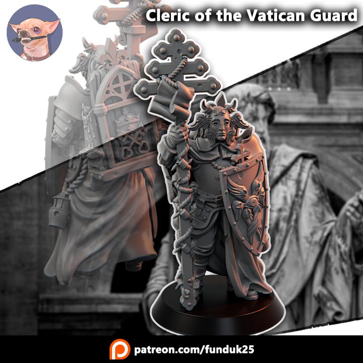 Grimdark Trench Warfare Proxy Miniature –Papal Vatican Cleric – Tabletop Figure
