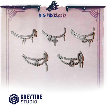 Grimdark Bit Set Primal Hounds Big Armor Full Set –  Bit Pack Set 110 Parts Proxy Miniatures for Tabletop Wargaming
