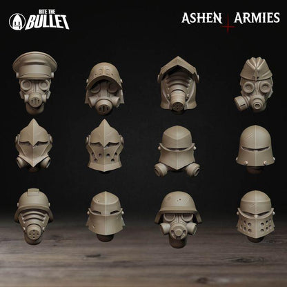 Grimdark Trench Warfare Bit Set Antioch – 12 Heads -  Bit Pack Set Proxy Miniatures for Tabletop Wargaming