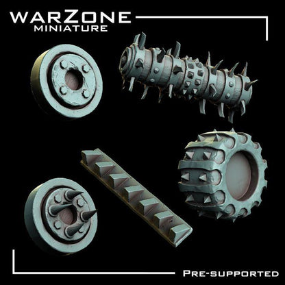Grimdark Bit Set Orcs Kitbash –  Scraplands Kitbash Vol. 01 Set 20 Parts Proxy Miniatures for Tabletop Wargaming