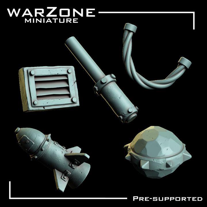 Grimdark Bit Set Orcs Kitbash –  Scraplands Kitbash Vol. 01 Set 20 Parts Proxy Miniatures for Tabletop Wargaming