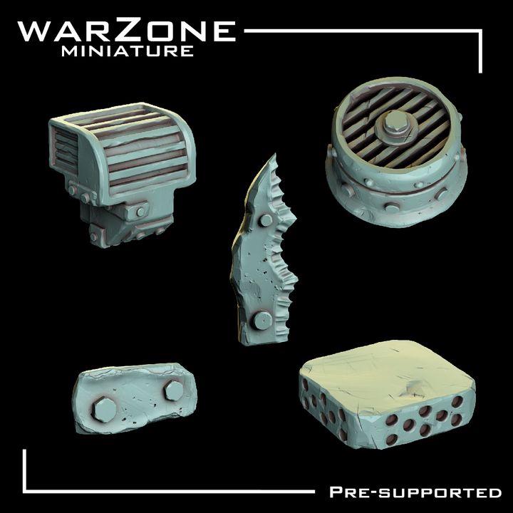 Grimdark Bit Set Orcs Kitbash –  Scraplands Kitbash Vol. 06 Set 20 Parts Proxy Miniatures for Tabletop Wargaming
