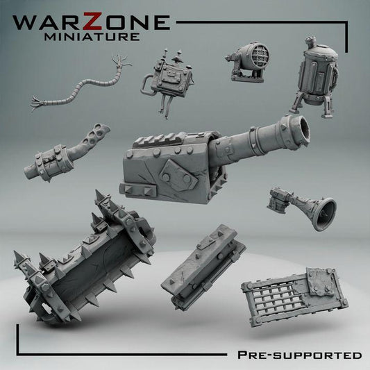 Grimdark Bit Set Orcs Kitbash –  Kitbash Vol. 01 Set 10 Parts Proxy Miniatures for Tabletop Wargaming