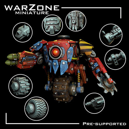 Grimdark Vehicle - Rustroller–  Scraplands Claptrap Proxy Miniatures for Tabletop Wargaming
