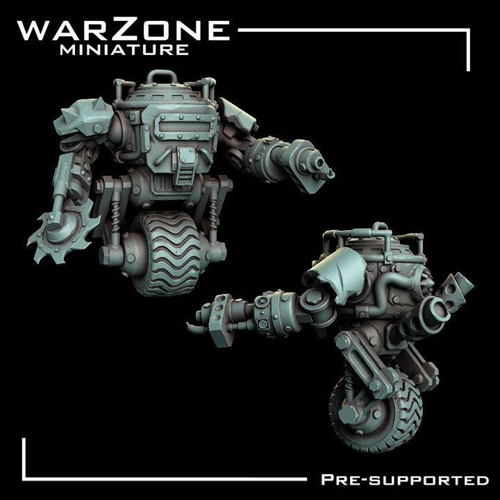 Grimdark Vehicle - Rustroller–  Scraplands Claptrap Proxy Miniatures for Tabletop Wargaming