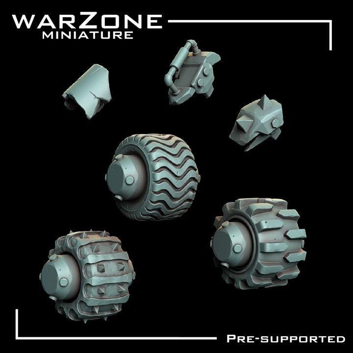 Grimdark Vehicle - Rustroller–  Scraplands Claptrap Proxy Miniatures for Tabletop Wargaming