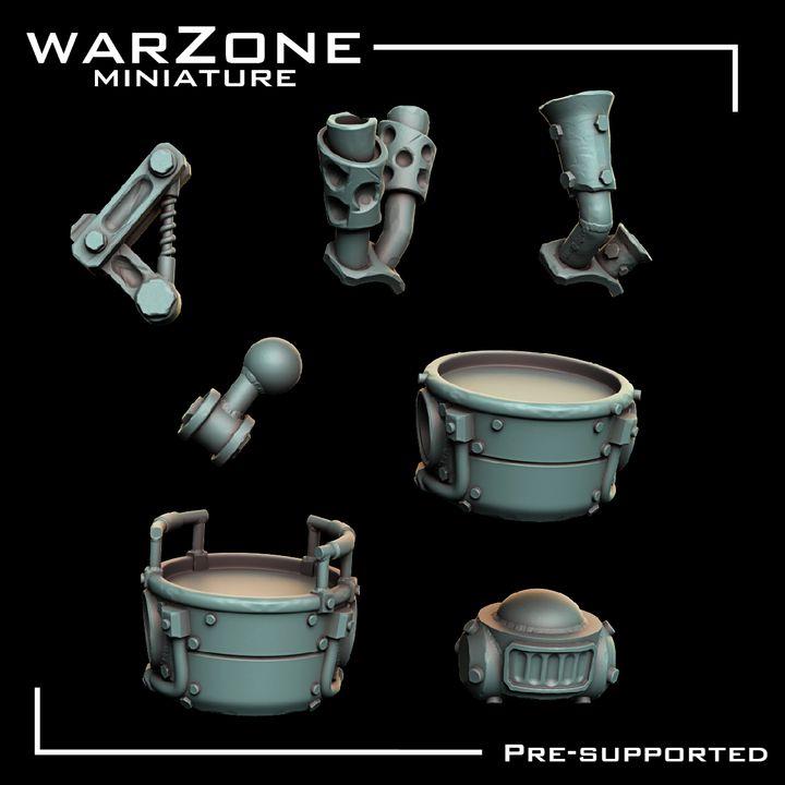 Grimdark Vehicle - Rustroller–  Scraplands Claptrap Proxy Miniatures for Tabletop Wargaming