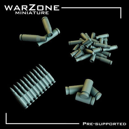 Grimdark Bit Set Kitbash –  Ammo Crates & Bullet Set 10 Parts Proxy Miniatures for Tabletop Wargaming