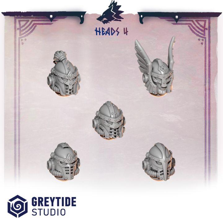 Grimdark Bit Set Primal Hounds HeadsSet –  Bit Pack Set 30 Parts Proxy Miniatures for Tabletop Wargaming