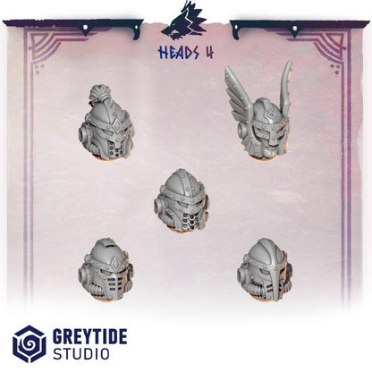 Grimdark Bit Set Primal Hounds HeadsSet –  Bit Pack Set 30 Parts Proxy Miniatures for Tabletop Wargaming