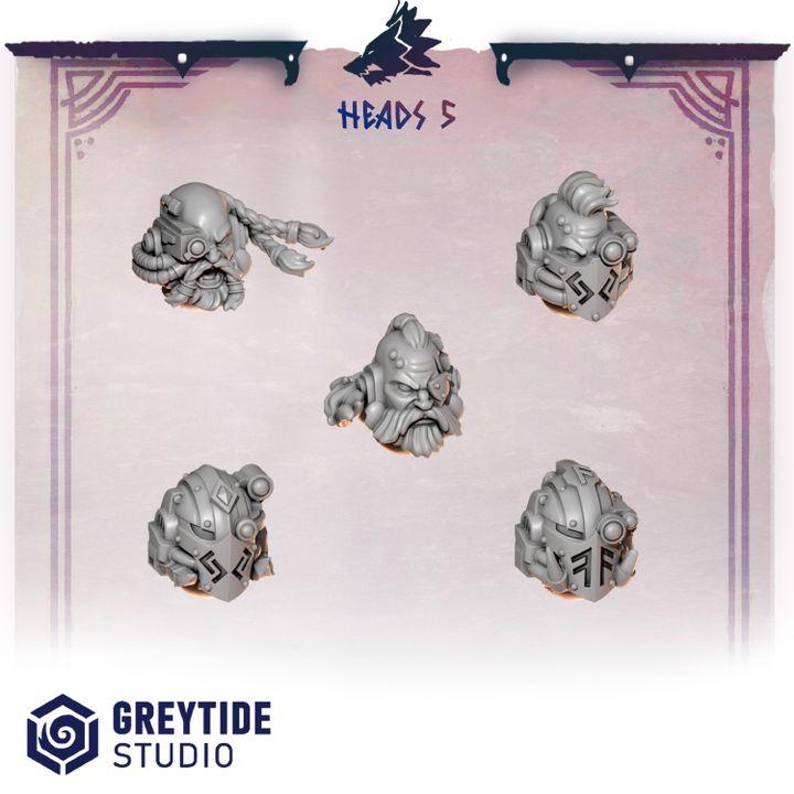 Grimdark Bit Set Primal Hounds HeadsSet –  Bit Pack Set 30 Parts Proxy Miniatures for Tabletop Wargaming