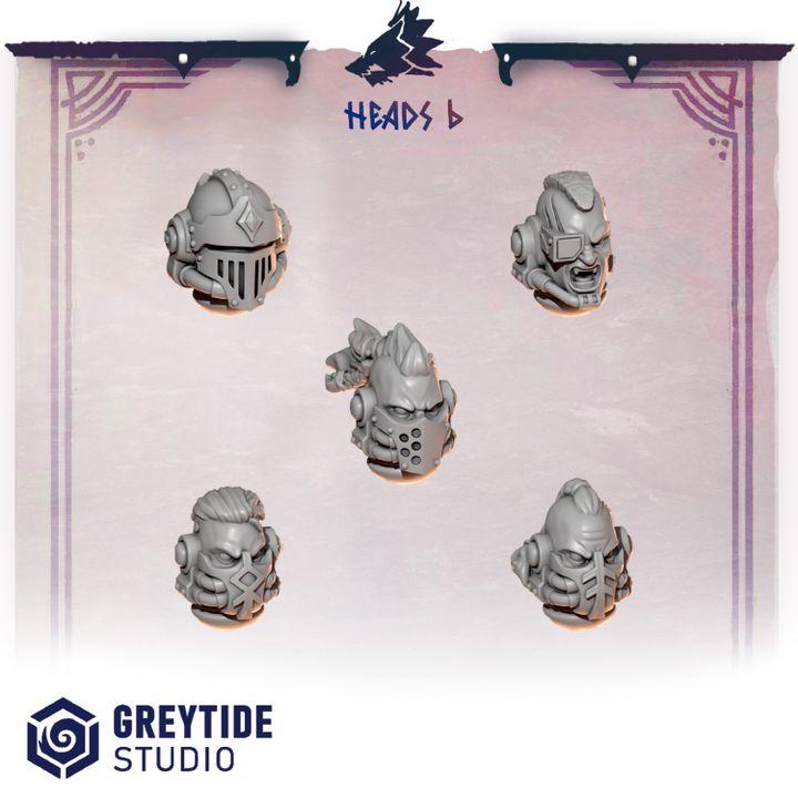 Grimdark Bit Set Primal Hounds HeadsSet –  Bit Pack Set 30 Parts Proxy Miniatures for Tabletop Wargaming