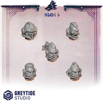 Grimdark Bit Set Primal Hounds HeadsSet –  Bit Pack Set 30 Parts Proxy Miniatures for Tabletop Wargaming