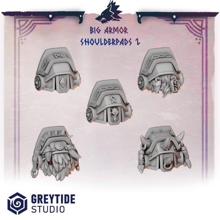 Grimdark Bit Set Primal Hounds Shoulder Set –  Bit Pack Set 40 Parts Proxy Miniatures for Tabletop Wargaming
