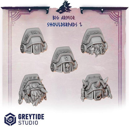 Grimdark Bit Set Primal Hounds Shoulder Set –  Bit Pack Set 40 Parts Proxy Miniatures for Tabletop Wargaming