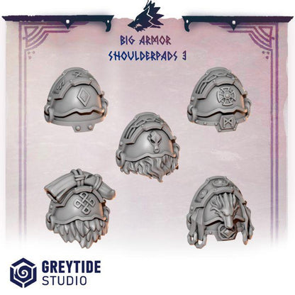 Grimdark Bit Set Primal Hounds Shoulder Set –  Bit Pack Set 40 Parts Proxy Miniatures for Tabletop Wargaming