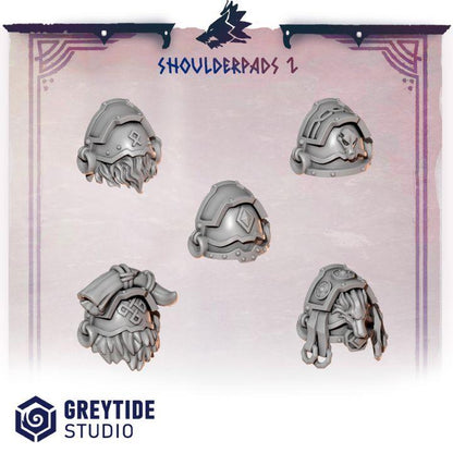 Grimdark Bit Set Primal Hounds Shoulder Set –  Bit Pack Set 40 Parts Proxy Miniatures for Tabletop Wargaming