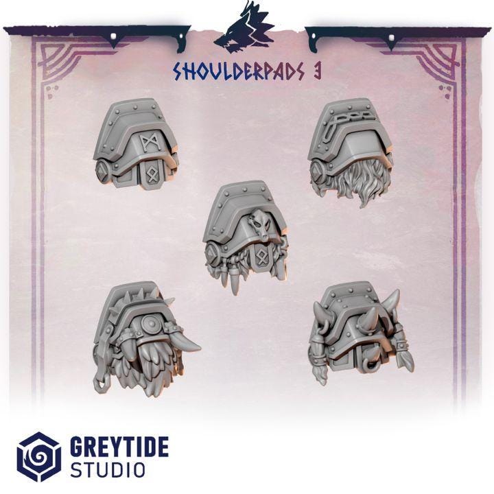 Grimdark Bit Set Primal Hounds Shoulder Set –  Bit Pack Set 40 Parts Proxy Miniatures for Tabletop Wargaming
