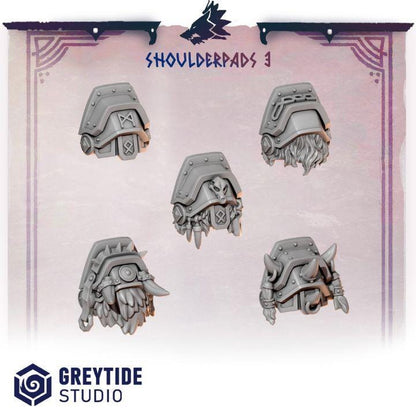 Grimdark Bit Set Primal Hounds Shoulder Set –  Bit Pack Set 40 Parts Proxy Miniatures for Tabletop Wargaming