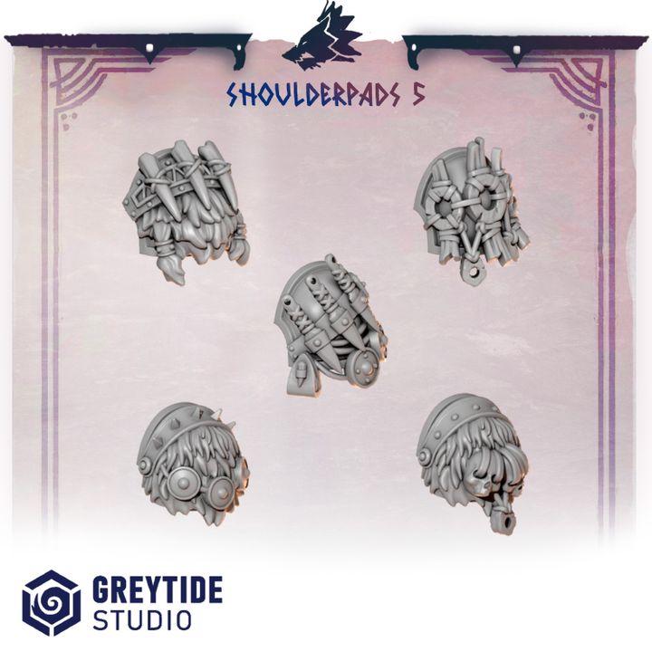 Grimdark Bit Set Primal Hounds Shoulder Set –  Bit Pack Set 40 Parts Proxy Miniatures for Tabletop Wargaming