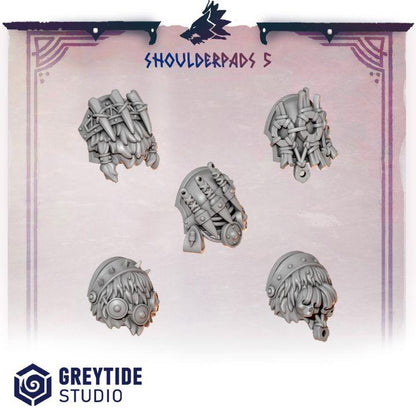 Grimdark Bit Set Primal Hounds Shoulder Set –  Bit Pack Set 40 Parts Proxy Miniatures for Tabletop Wargaming