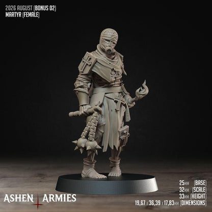 4 Minitures Grimdark Trench Warfare Proxy Miniatures – Pilgrims Expansion Set Prisoners Ashen Armies