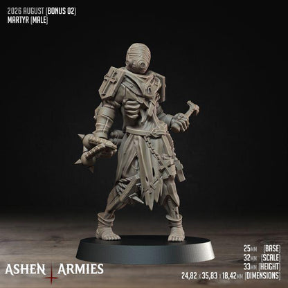 4 Minitures Grimdark Trench Warfare Proxy Miniatures – Pilgrims Expansion Set Prisoners Ashen Armies
