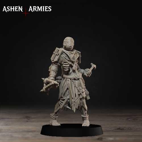 4 Minitures Grimdark Trench Warfare Proxy Miniatures – Pilgrims Expansion Set Prisoners Ashen Armies