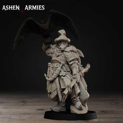 Grimdark Trench Warfare Iron Desert Captain –  4 Variant Mono Pose Proxy Miniatures for Tabletop Wargaming