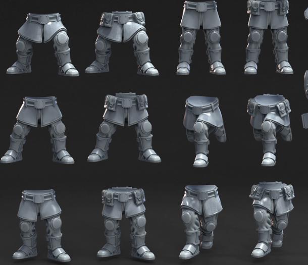 Grimdark Bit Set Guard Pack II –  Bit Pack Set Imperial Proxy Miniatures for Tabletop Wargaming 68 Parts