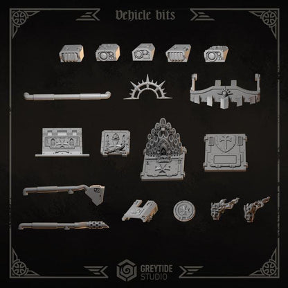 Grimdark Bit Set Eternal Crusaders Full Set –  Bit Pack Set 140 Parts Proxy Miniatures for Tabletop Wargaming