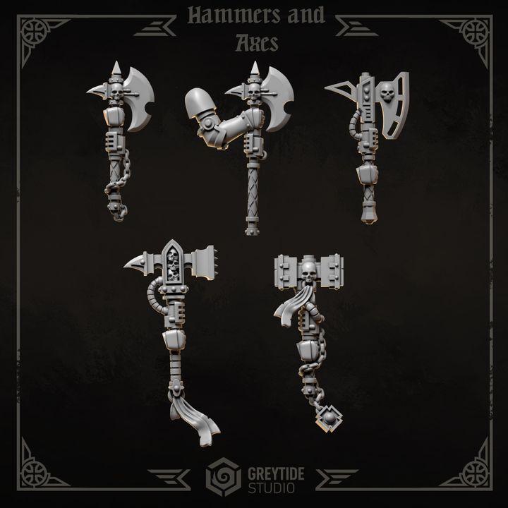 Grimdark Bit Set Eternal Crusaders Full Set –  Bit Pack Set 140 Parts Proxy Miniatures for Tabletop Wargaming