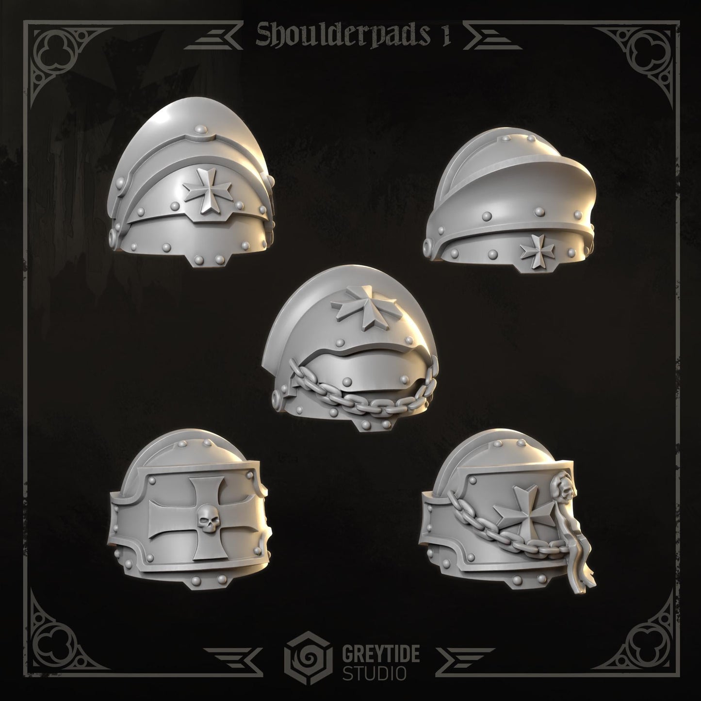 Grimdark Bit Set Eternal Crusaders Big Armor Full Set –  Bit Pack Set 110 Parts Proxy Miniatures for Tabletop Wargaming
