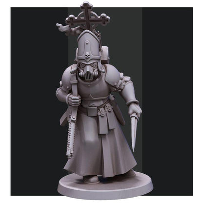 Grimdark Trench Warfare Proxy Miniature –Vatican Elite Pontifical Guard – Tabletop Figure
