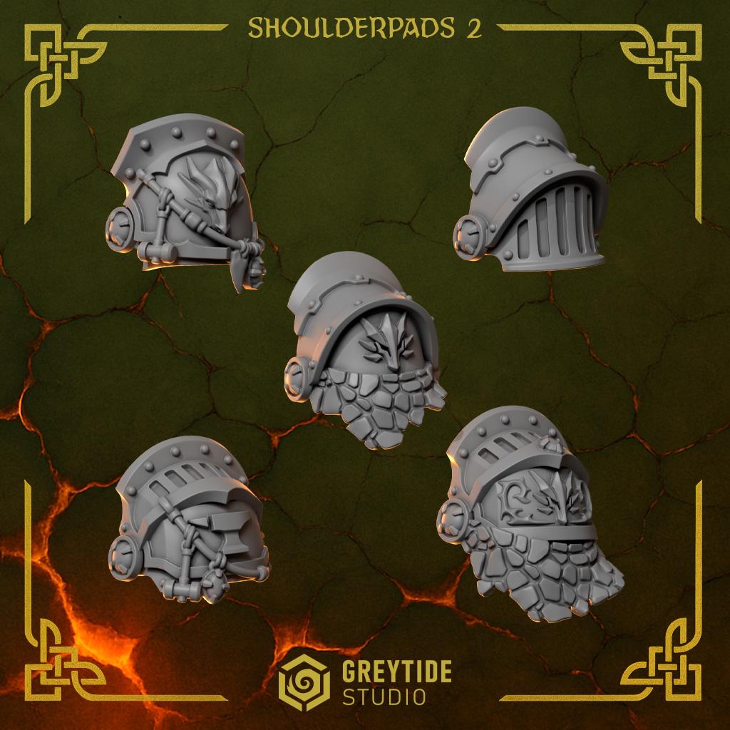 Grimdark Bit Set Anvil Wardens Core Set –  Bit Pack Set 40 Parts Proxy Miniatures for Tabletop Wargaming