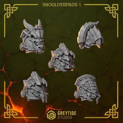 Grimdark Bit Set Anvil Wardens Core Set –  Bit Pack Set 40 Parts Proxy Miniatures for Tabletop Wargaming