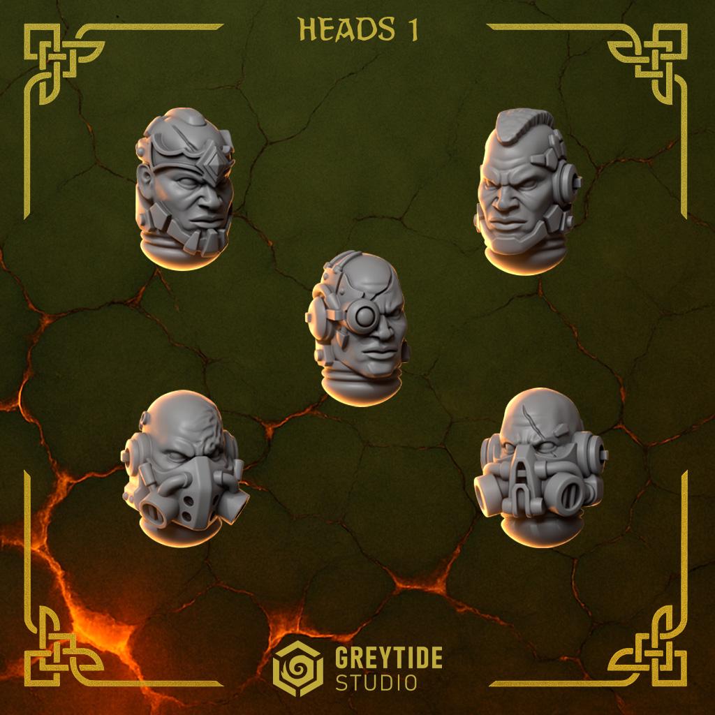 Grimdark Bit Set Anvil Wardens Core Set –  Bit Pack Set 40 Parts Proxy Miniatures for Tabletop Wargaming