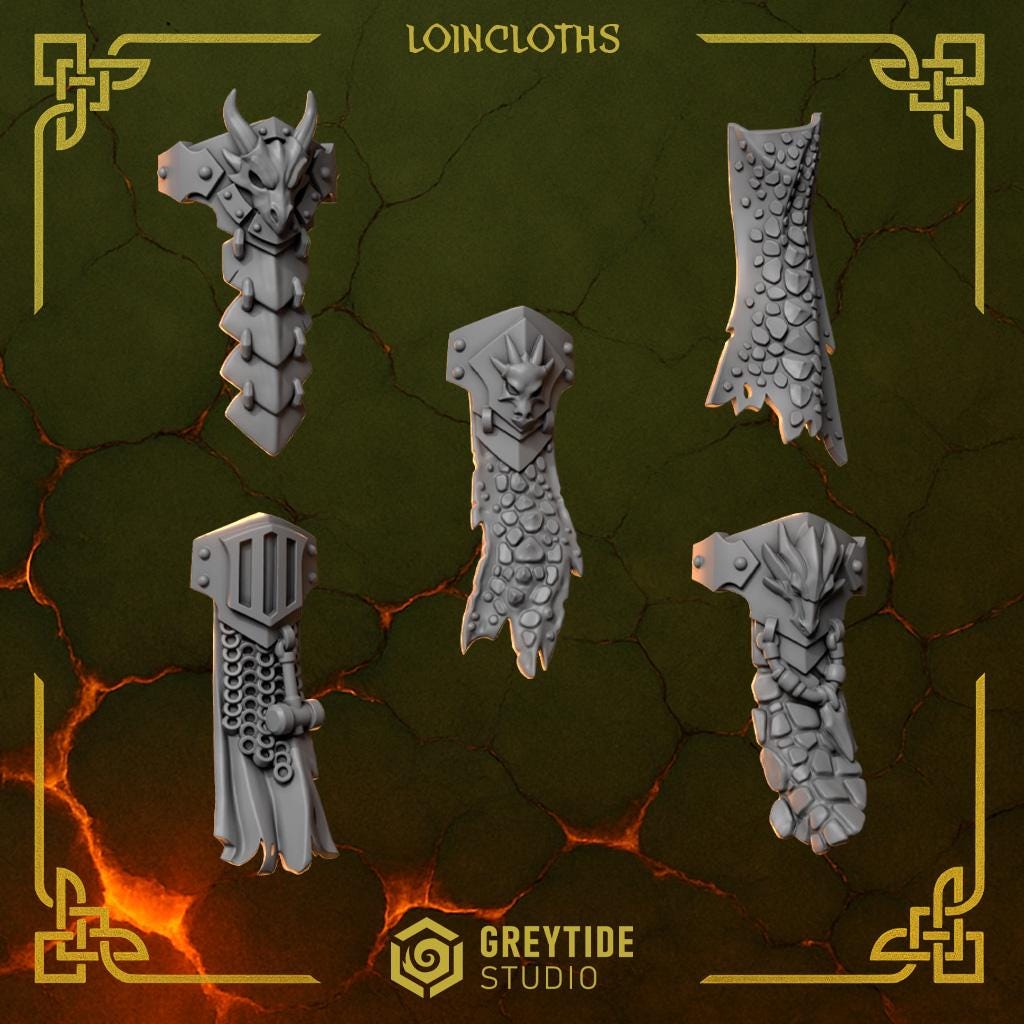 Grimdark Bit Set Anvil Wardens Core Set –  Bit Pack Set 40 Parts Proxy Miniatures for Tabletop Wargaming