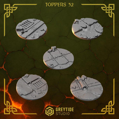 Grimdark Bit Set Anvil Wardens Full Trooper Set –  Bit Pack Set 150 Parts Proxy Miniatures for Tabletop Wargaming