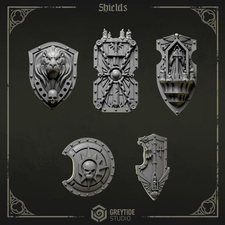Grimdark Bit Set Eternal Pilgrims Trooper Full Set –  Bit Pack Set 140 Parts Proxy Miniatures for Tabletop Wargaming