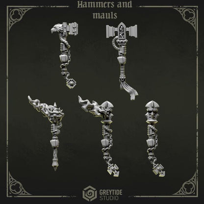 Grimdark Bit Set Eternal Pilgrims Trooper Full Set –  Bit Pack Set 140 Parts Proxy Miniatures for Tabletop Wargaming