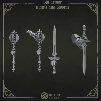 Grimdark Bit Set Eternal Pilgrims Big Armor Full Set –  Bit Pack Set 90 Parts Proxy Miniatures for Tabletop Wargaming