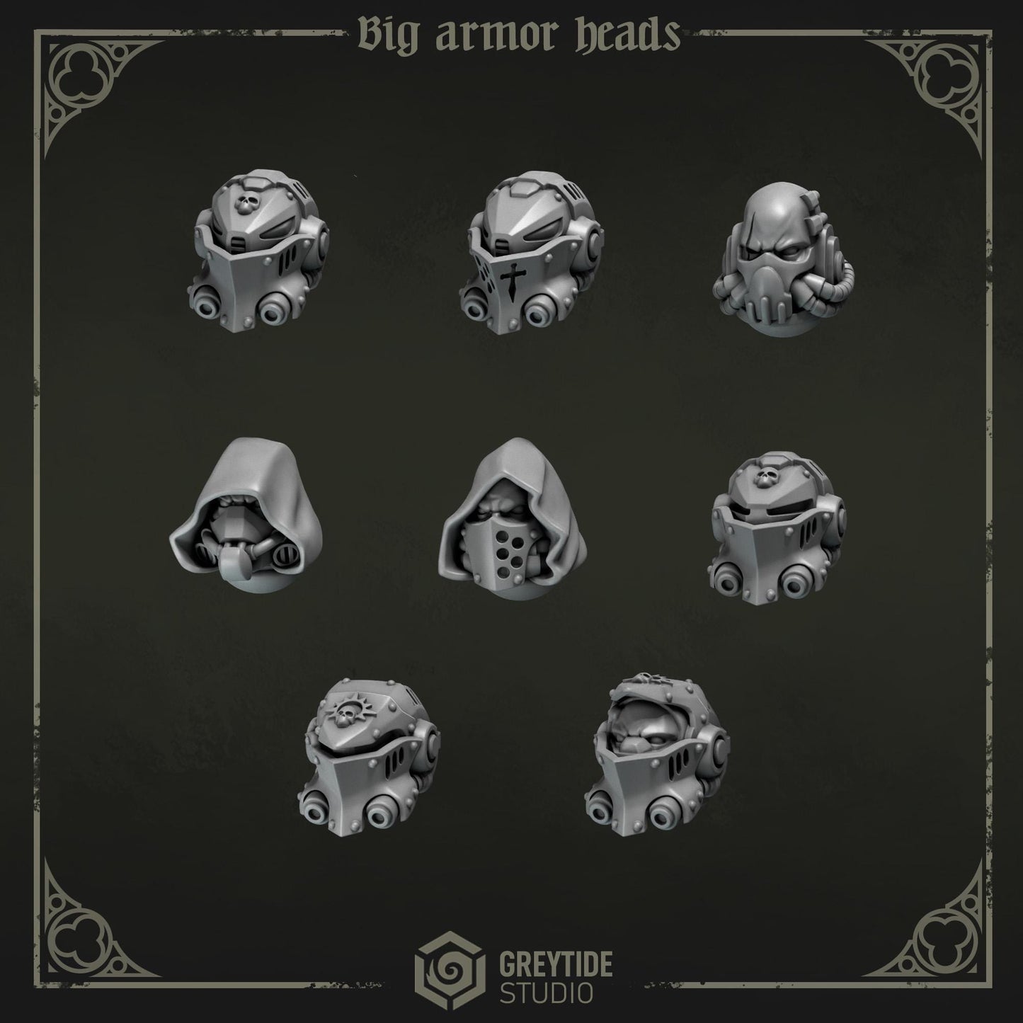Grimdark Bit Set Eternal Pilgrims Big Armor Full Set –  Bit Pack Set 90 Parts Proxy Miniatures for Tabletop Wargaming